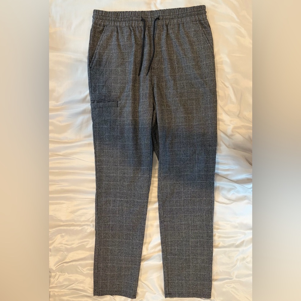Women’s Gray Glen Plaid Dress Jogger Pants